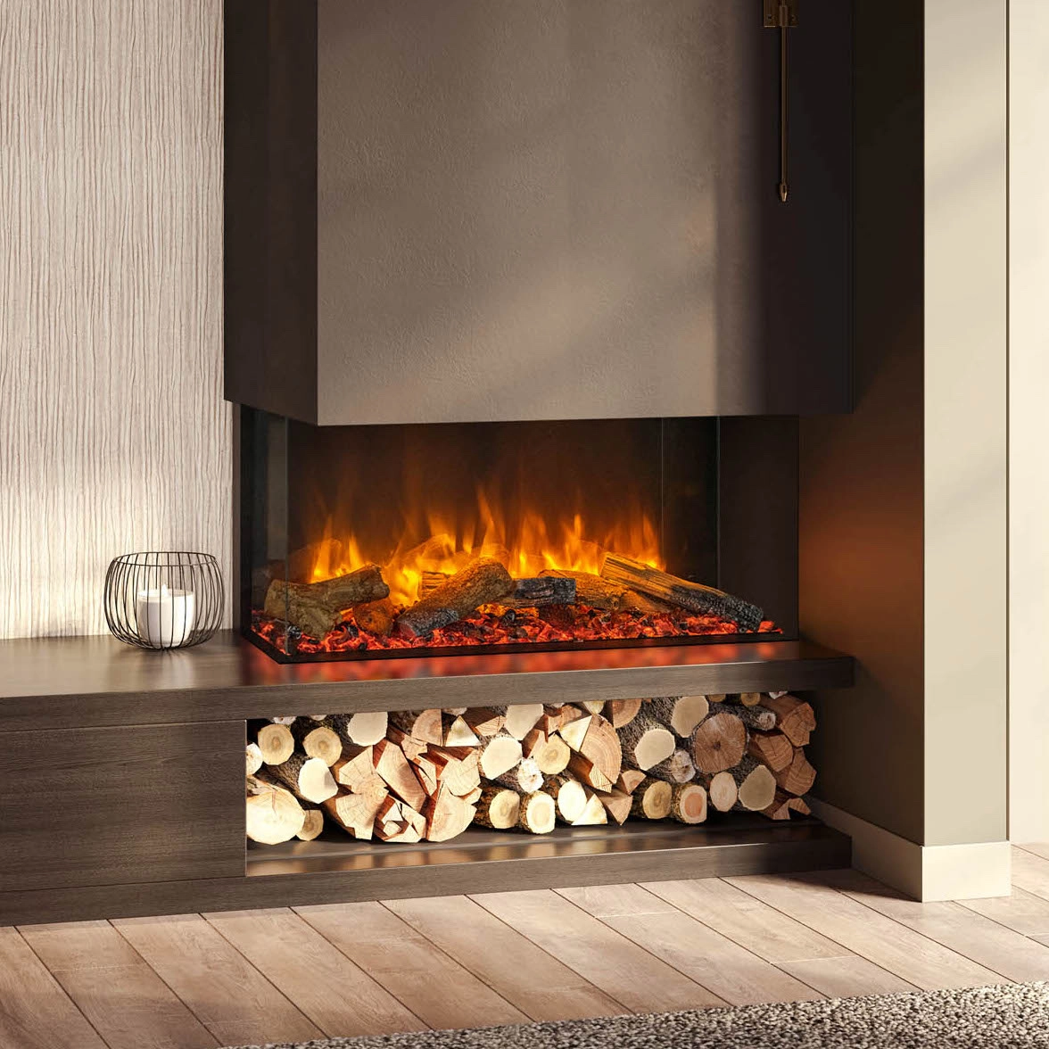 Gazco eReflex 85RW 1-2-3 Sided Electric Fire