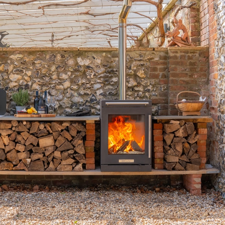BBQube Outdoor Wood Burning Grill & Heater