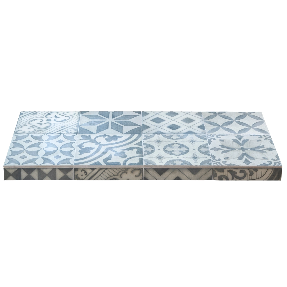 OER Vintage Grey Tiled Rectangular Hearth