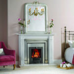 Antique White Marble with Belgravia Polished Cast Front and Polished insert