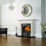 Limestone with Kensington Polished insert also from Stovax