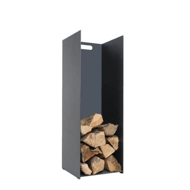 Stovax-Black-Log-Holder-Med