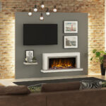 Ash White & Vintage Oak, Wall Mounted Ash White & Vintage Oak, Wall Mounted