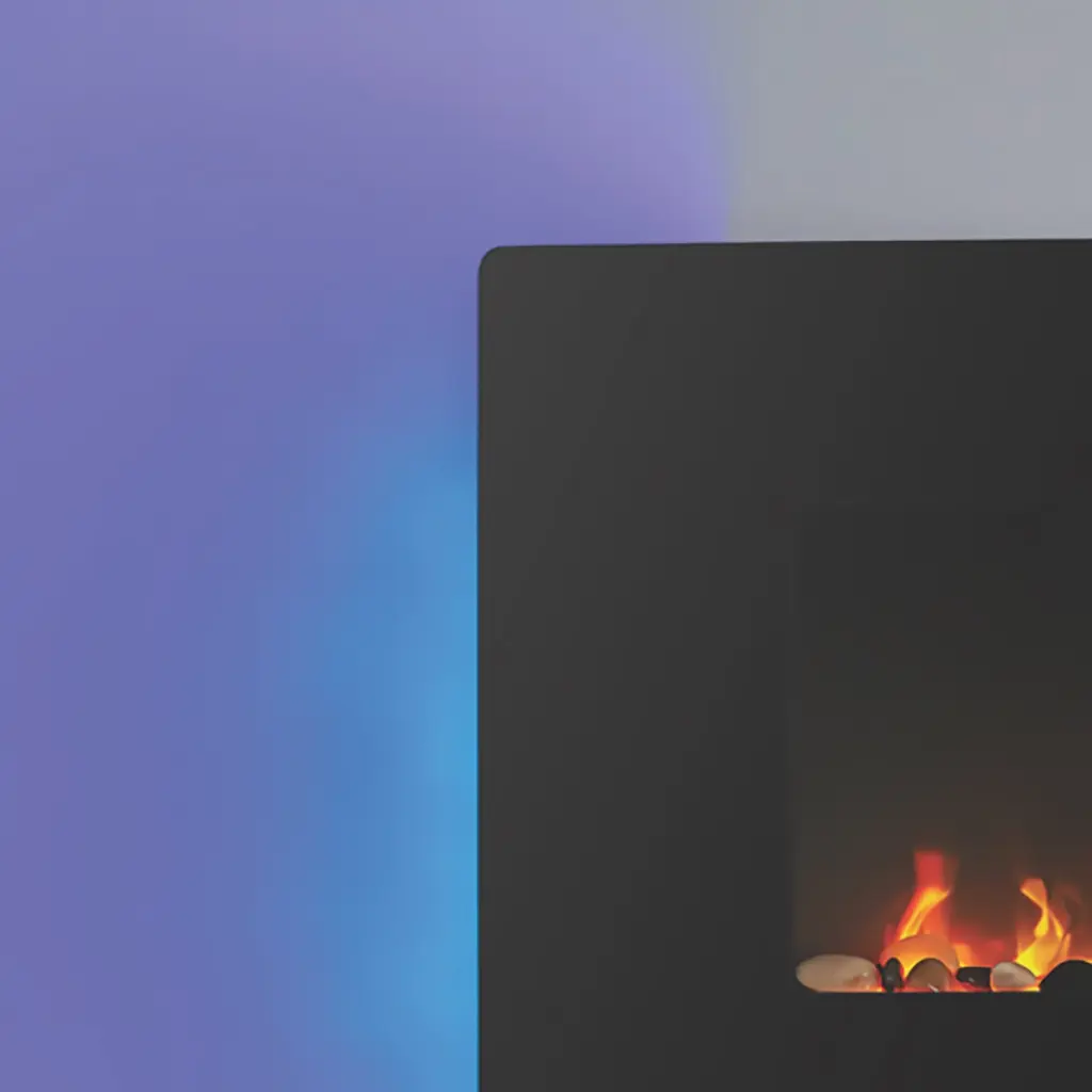 Eko 1120 LED Electric Fire - Blue Backlights