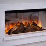 British Fires Holbury 870 Electric Fire Suite White
