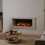 British Fires Holbury 1200 Electric Fire Suite White