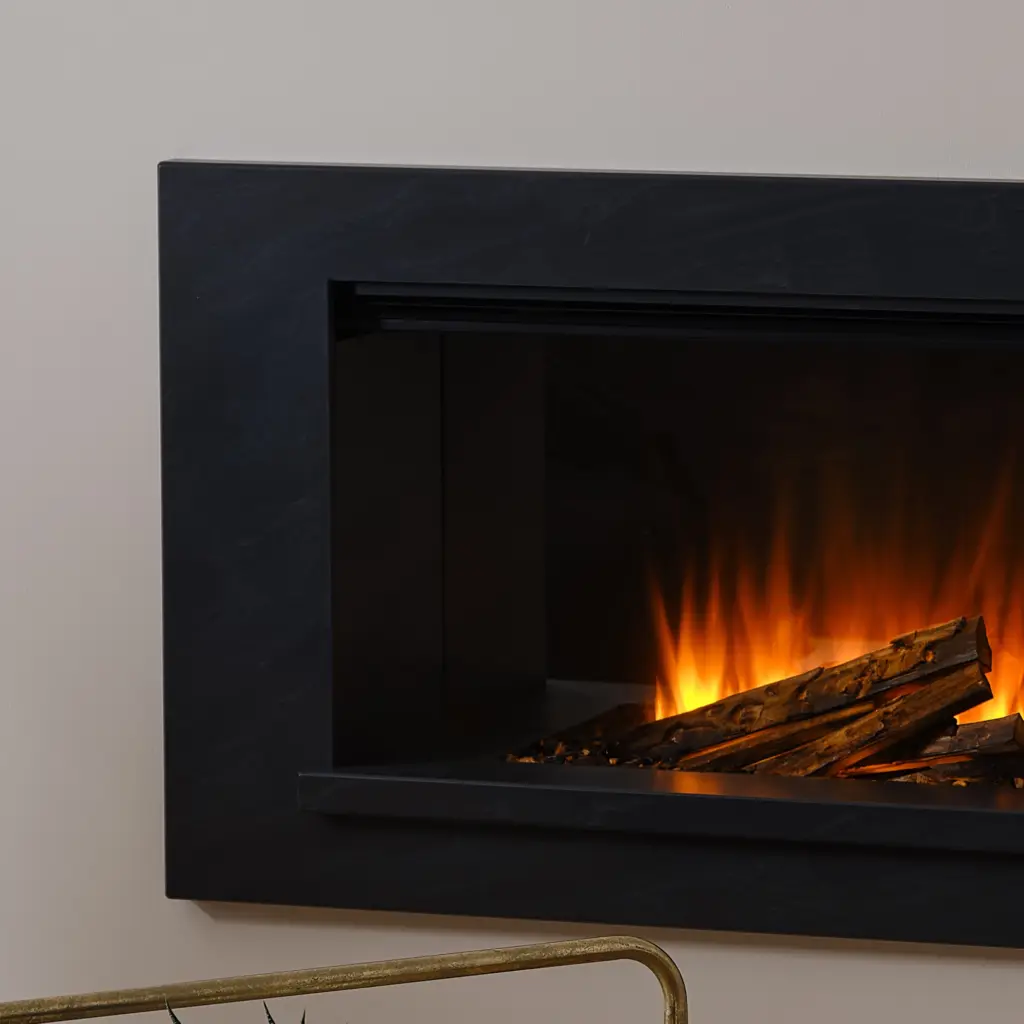 British Fires Holbury 870 Electric Fire Suite Grey