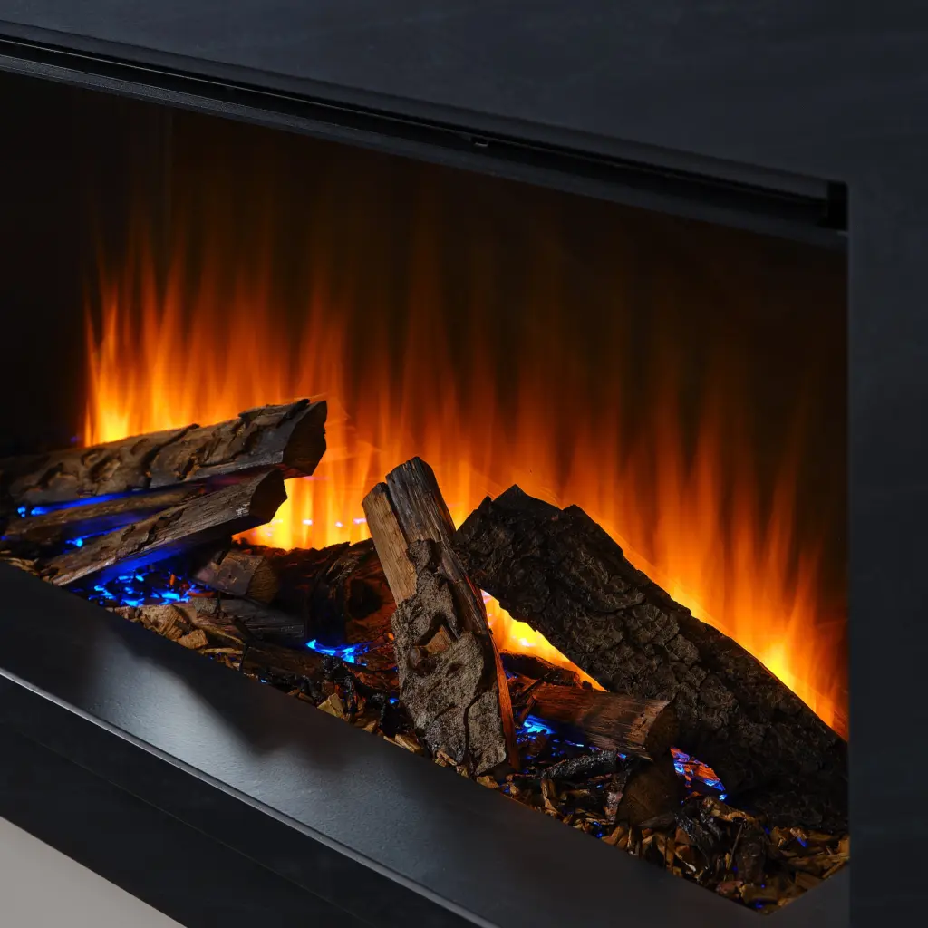 British Fires Holbury 1200 Electric Fire Suite Grey