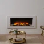 British Fires Holbury 1200 Electric Fire Suite White