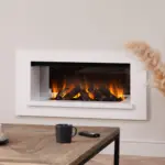 British Fires Holbury 870 Electric Fire Suite White