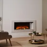 British Fires Holbury 1200 Electric Fire Suite White
