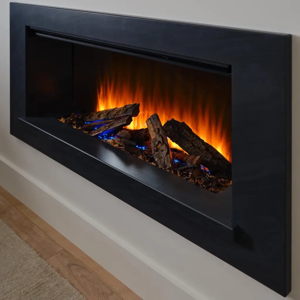 British Fires Holbury 1200 Electric Fire Suite Grey