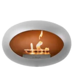Le Feu Ground Low Bioethanol Fireplace - Nickel