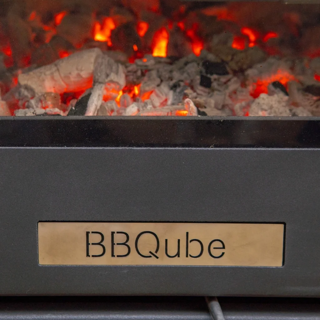 BBQube Outdoor Wood Burning Grill & Heater - Log Store