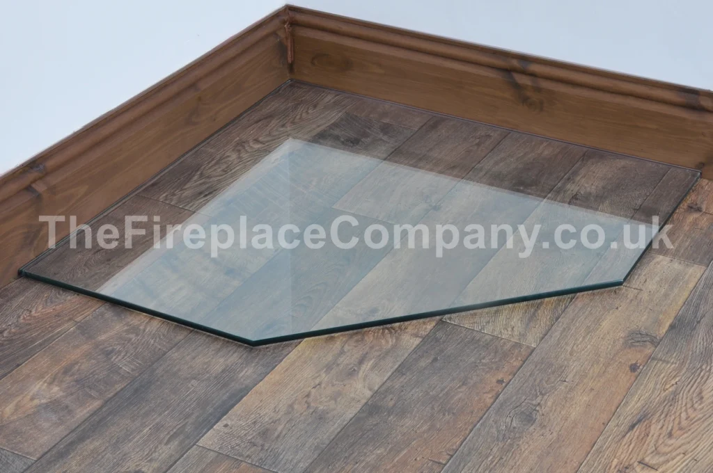 Clipped corner square - clear glass