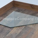 Clipped corner square - clear glass