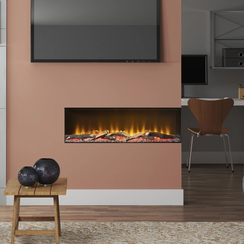 FLARE Invision 1000 1-2-3 Sided Electric Fire