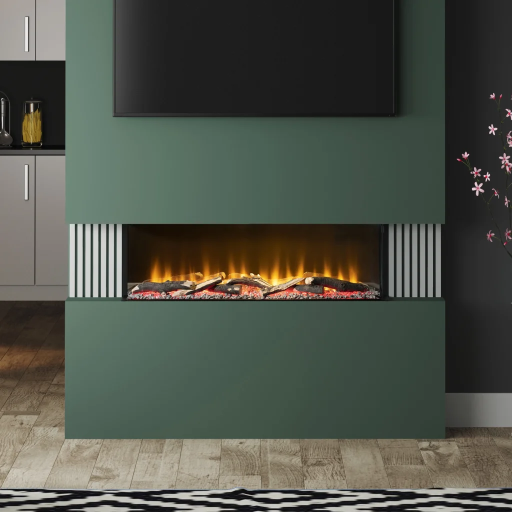 FLARE Invision 1000 1-2-3 Sided Electric Fire