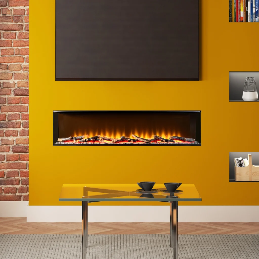 FLARE Invision 1250 1-2-3 Sided Electric Fire