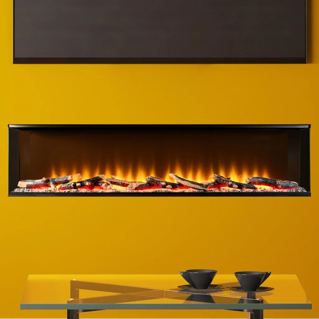 FLARE Invision 1250 1-2-3 Sided Electric Fire