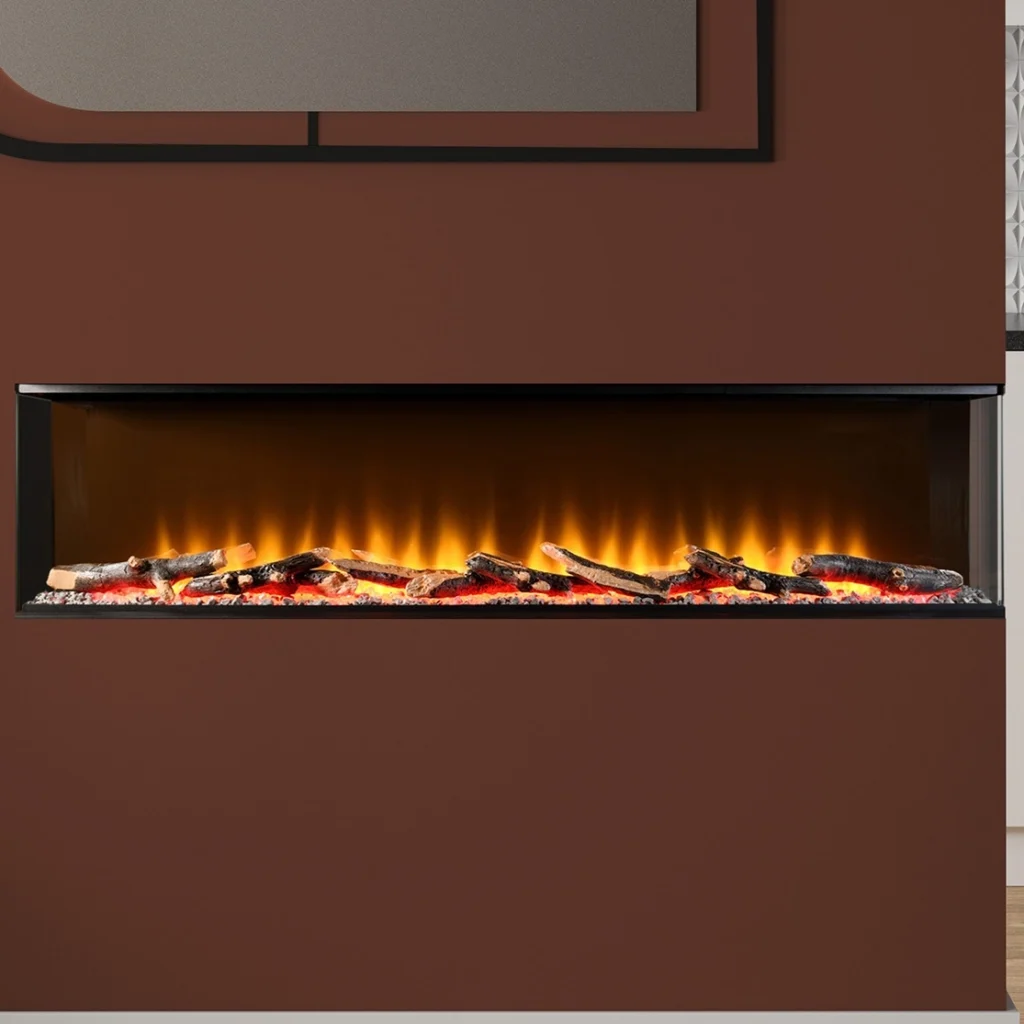 FLARE Invision 1250 1-2-3 Sided Electric Fire