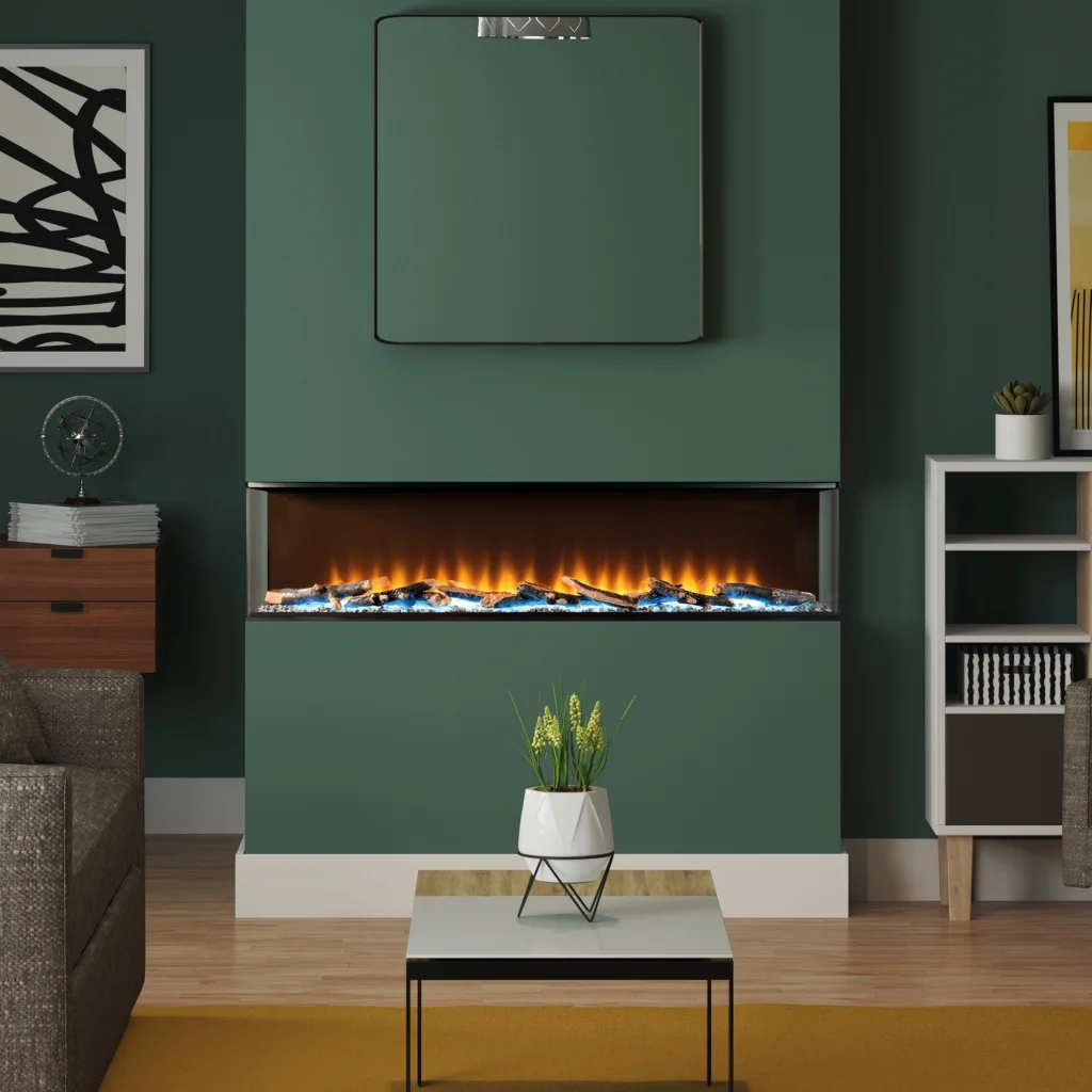 FLARE Invision 1250 1-2-3 Sided Electric Fire