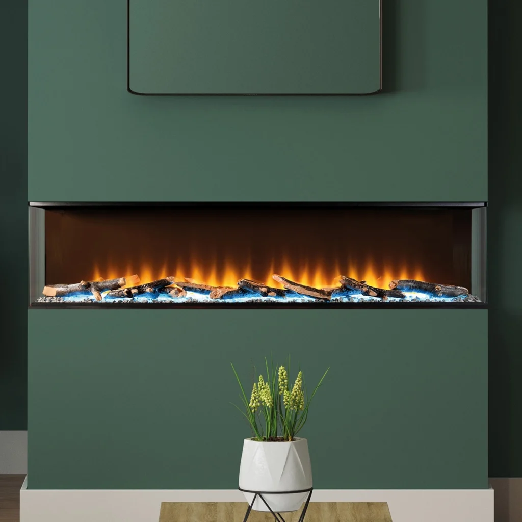 FLARE Invision 1250 1-2-3 Sided Electric Fire