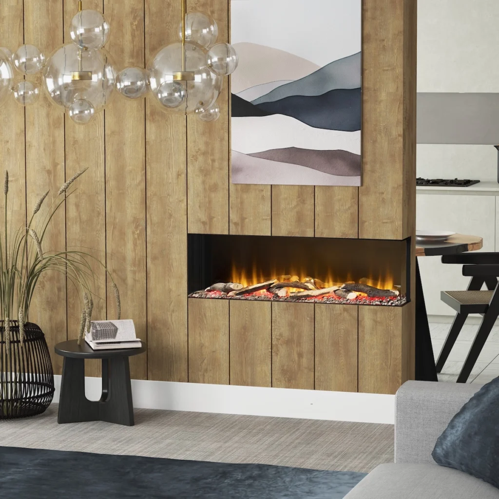 FLARE Invision 1000 1-2-3 Sided Electric Fire