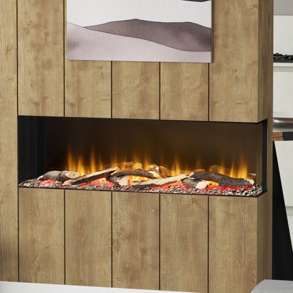 FLARE Invision 1000 1-2-3 Sided Electric Fire