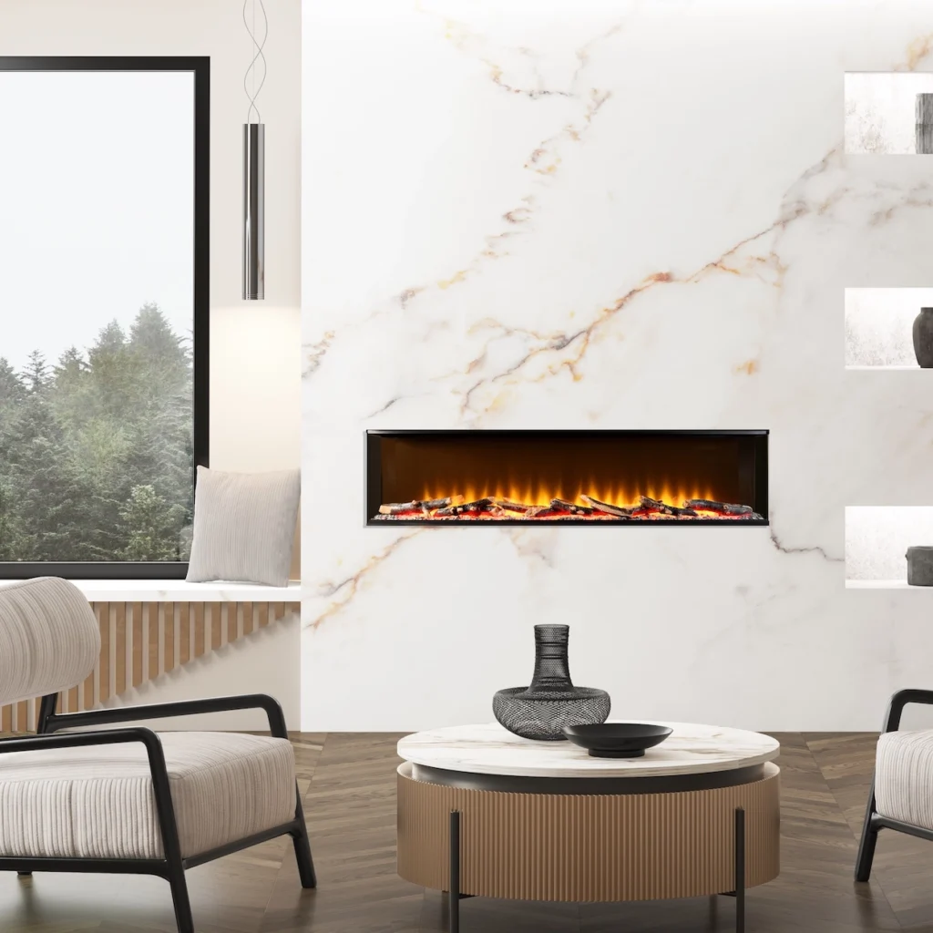 FLARE Invision 1250 1-2-3 Sided Electric Fire