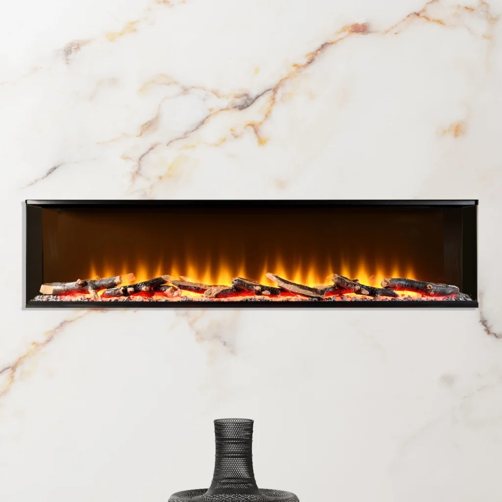 FLARE Invision 1250 1-2-3 Sided Electric Fire
