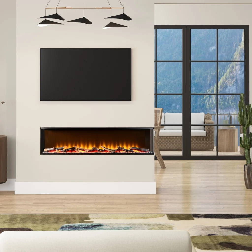 FLARE Invision 1250 1-2-3 Sided Electric Fire