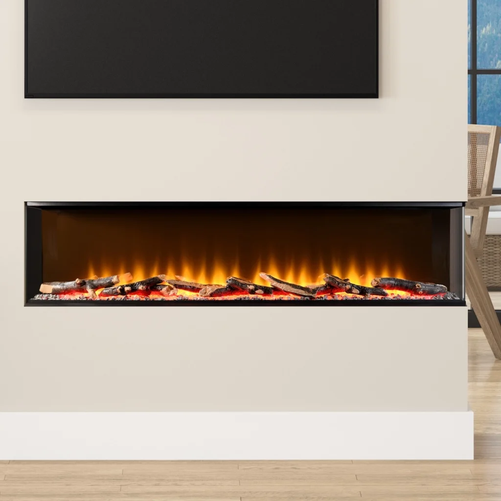 FLARE Invision 1250 1-2-3 Sided Electric Fire