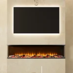 FLARE Invision 1250 1-2-3 Sided Electric Fire