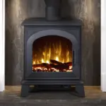 Firetti Fires Ravenna Electric Stove closeup Firetti Fires Ravenna Electric Stove closeup