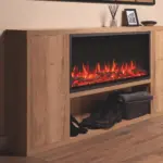 FireFX Atmos 105R in a oak effect Venezia Suite. FireFX Atmos 105R in a oak effect Venezia Suite.