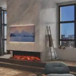 Avita 160, installed as a three-sided fire Shown with optional Mood Lighting System_2 Avita 160, installed as a three-sided fire Shown with optional Mood Lighting System_2