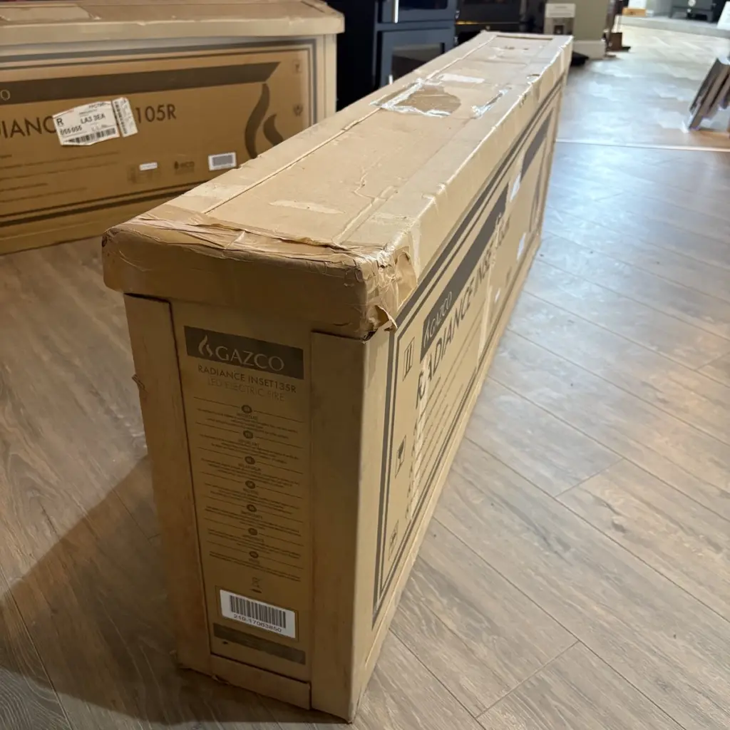 Gazco Radaince 135r Seconds Box. Side
