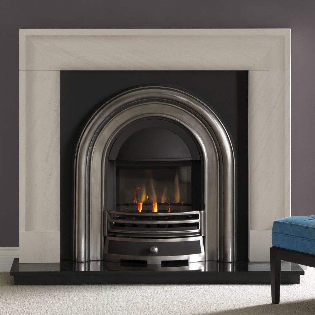 Penman Arlington Limestone Fireplace
