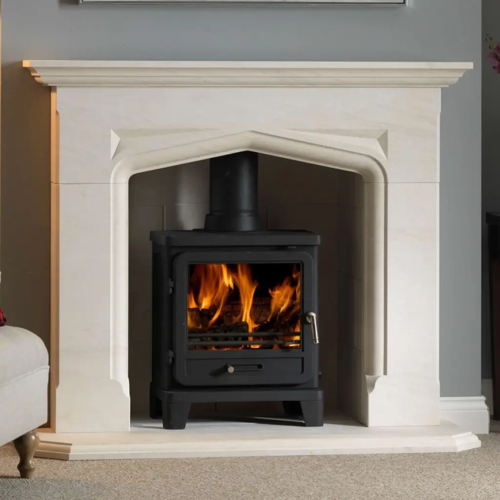 Penman Delamere Limestone Fireplace Surround