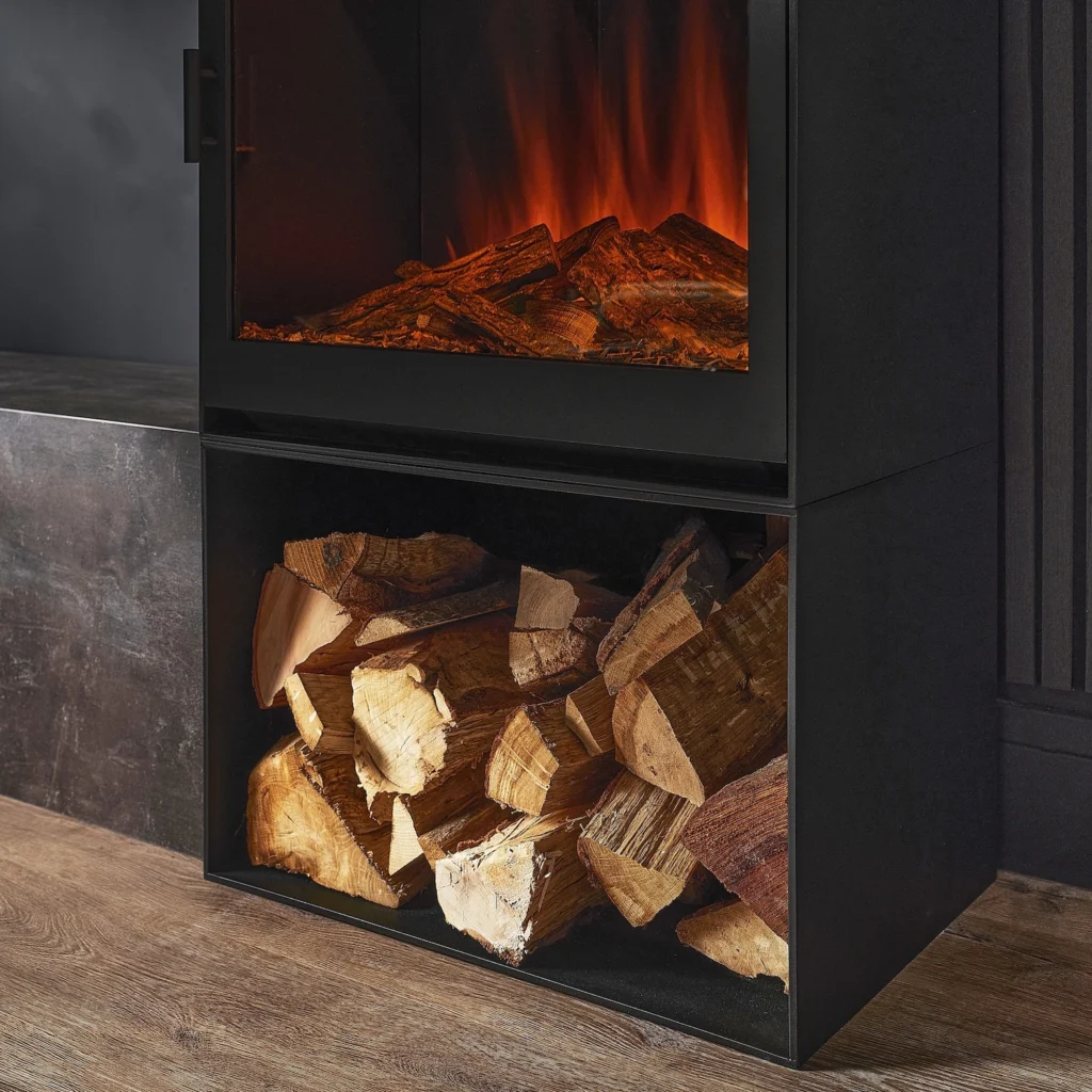 British Fires Cube Log Store