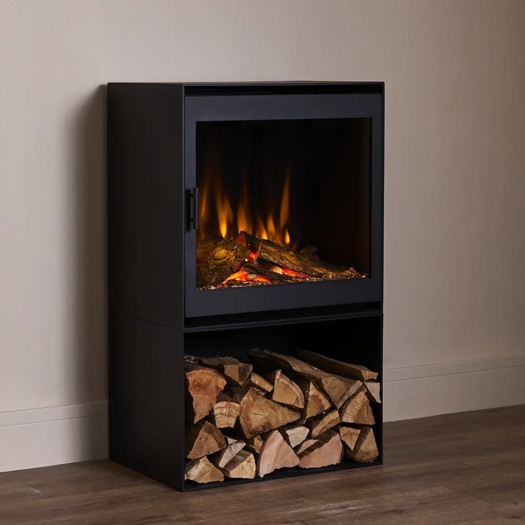 British Fires Cube Steel Door & Log Box