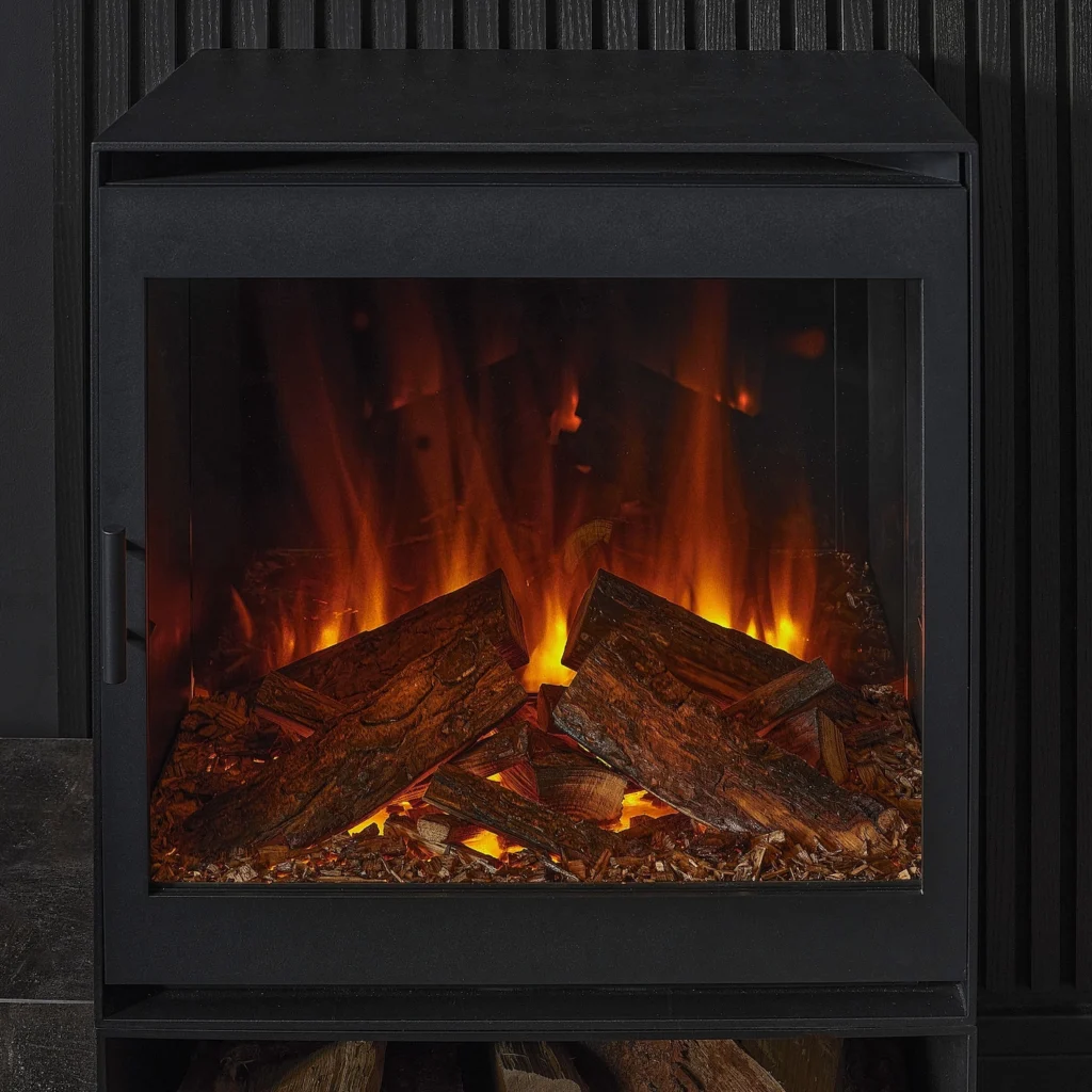 British Fires Cube fuelbed orange 1