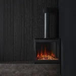 British Fires Cube steel door chimney 2 British Fires Cube steel door chimney 2