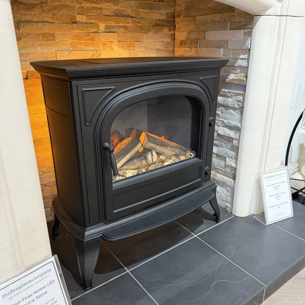 EX Display - British Fires Hinton Cast Iron Electric Stove
