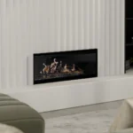 Escea LE1000 Holographic Electric Fire Hole in the wall