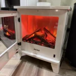 Ex Display Solution Fires Blackthorn Electric Stove open door