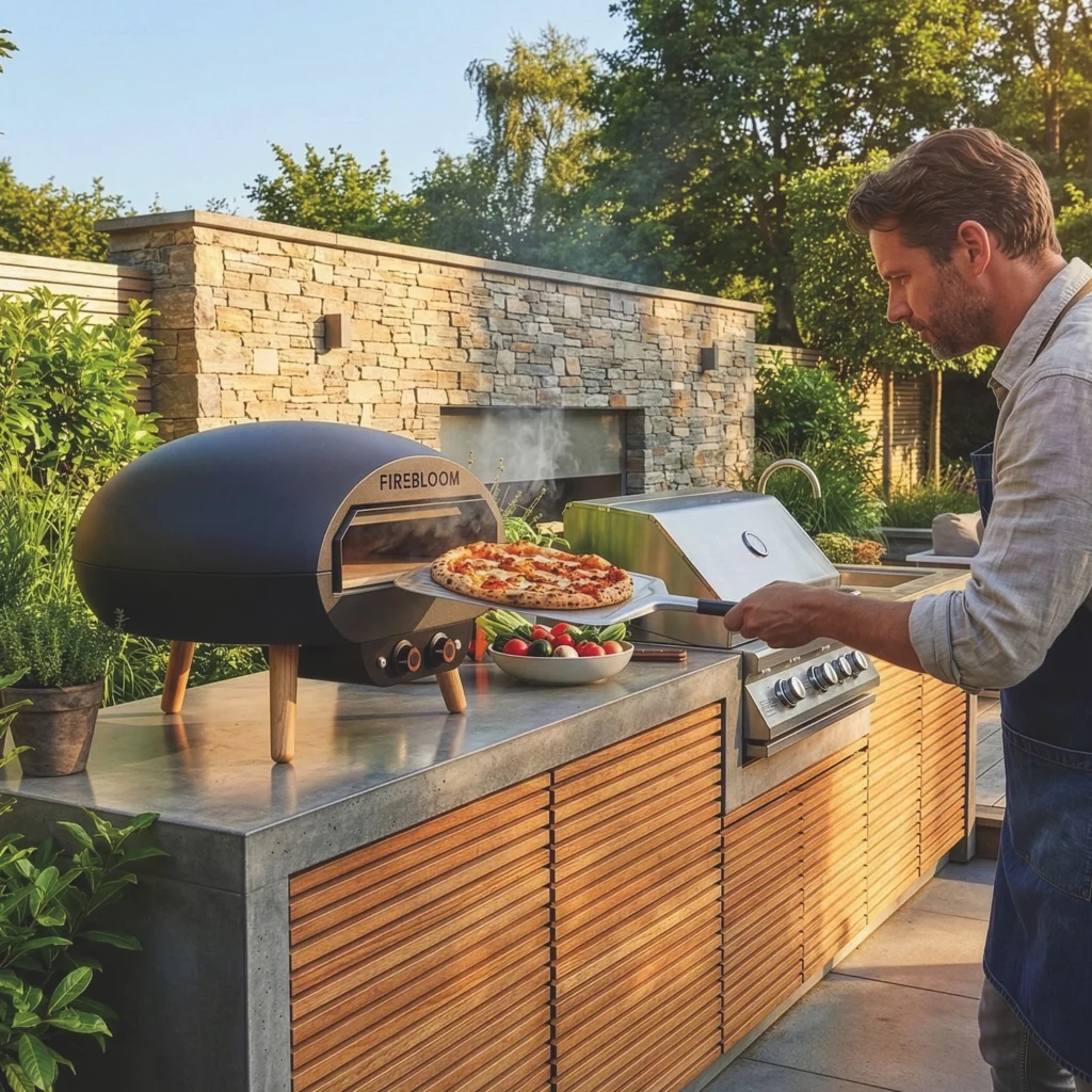 Firebloom EP03 Electric Pizza Oven Cooking Pizza