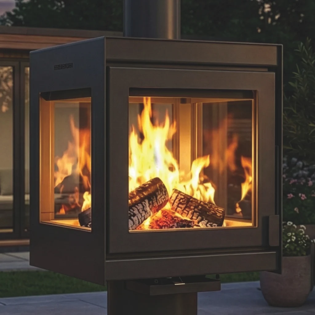 Firebloom Fresco Plus Outdoor Wood Burning Stove Detail