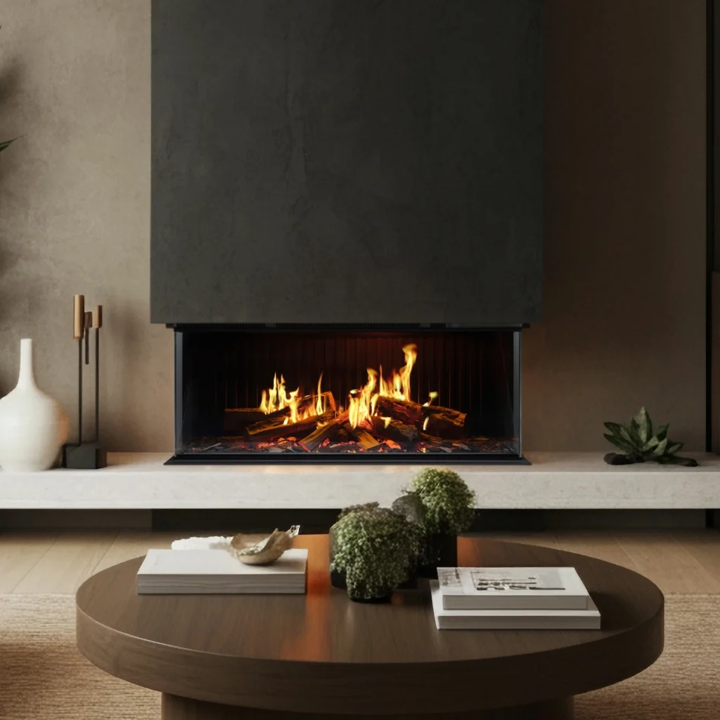 Vision E-Line Solus iX10 Electric Fire 3-sided